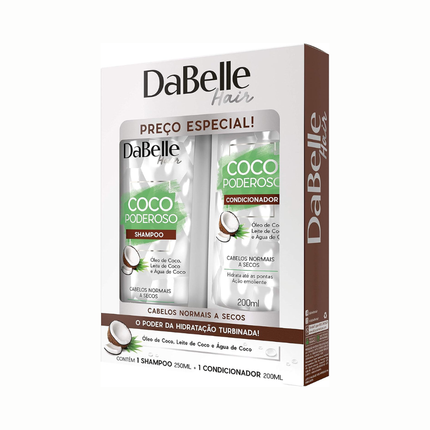 Kit Sh+Cond Dabelle 425ml Coco Poderoso - 1001027
