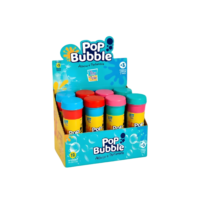 Bolha De Sabao Pop Bubble 50ml Diversao Com 12 Unidades - BL0718