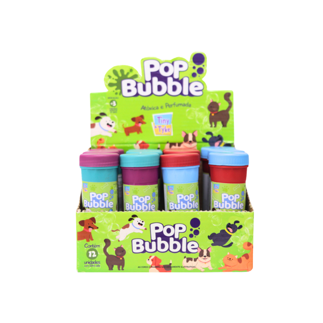 Bolha De Sabao Pop Bubble 50ml Pet Com 12 Unidades - BL0719