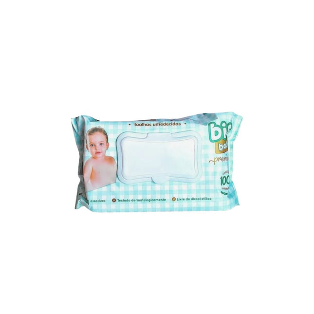 Toalha Umedecida Big Baby Premium 20x15cm Com 100 Unidades