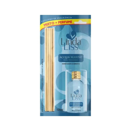 Aromatizador De Ambientes Linda Liss 120ml Acqua Marine - 02004497