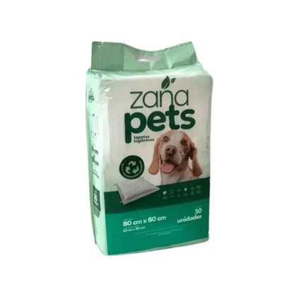 Tapete Higienico Zana Pets 80X60cm Com 30 Unidades Pcs - 10013
