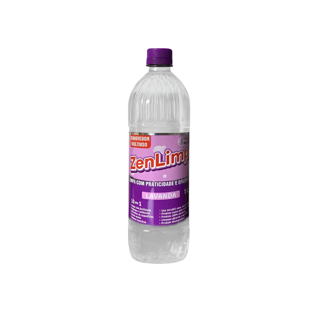 Removedor Multiuso A Base De Agua 10 Em 1 Lavanda 1lt Zenlimp - 1
