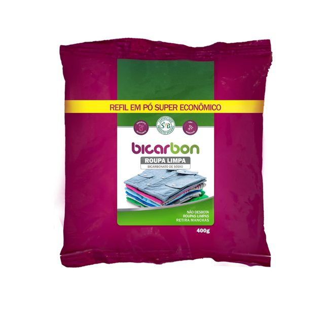 Bicarbonato De Sodio Bicarbon Roupa Limpa Refil 400g - 3090228