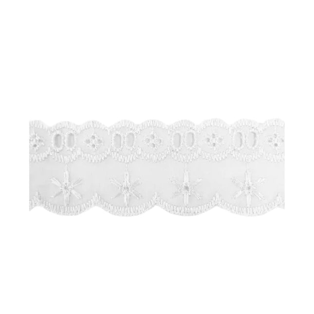 Bordado Trader 13.71mts Cor Branco - 652222