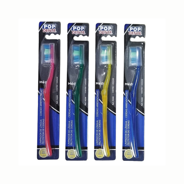 Escova Dental Adulto Pop Dente Com 01 Unidade - N209