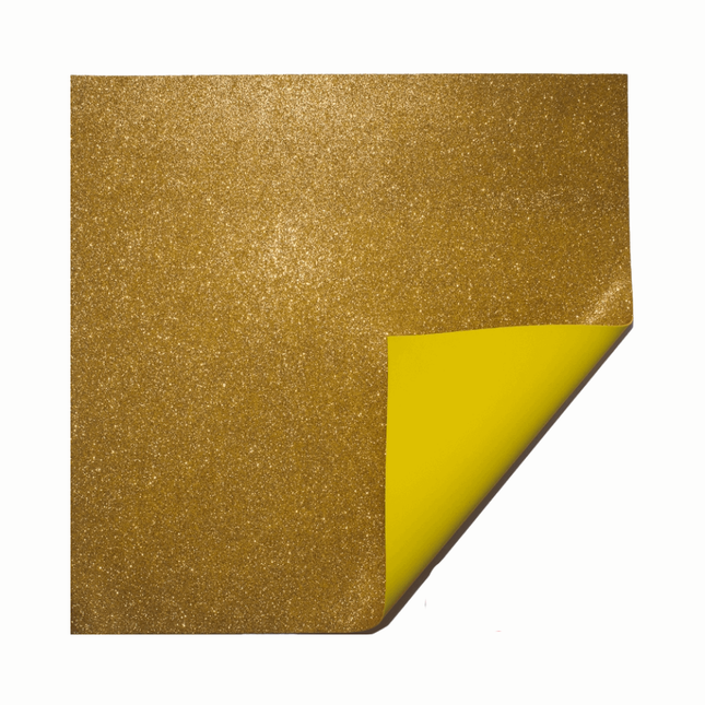 Folha De E.V.A Evamax Glitter Com 05 Unidades Tamanho 40X48 Dourado - 4021