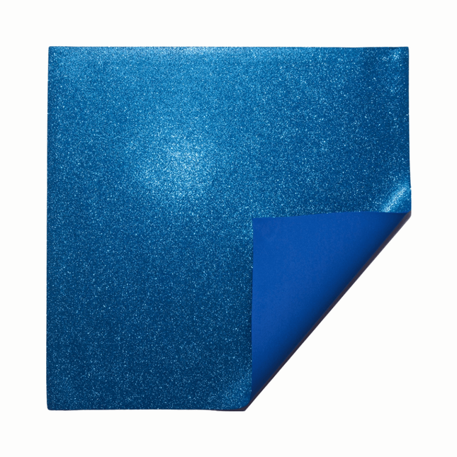 Folha De E.V.A Evamax Glitter Com 01 Unidade Tamanho 40X48 Azul - 4038
