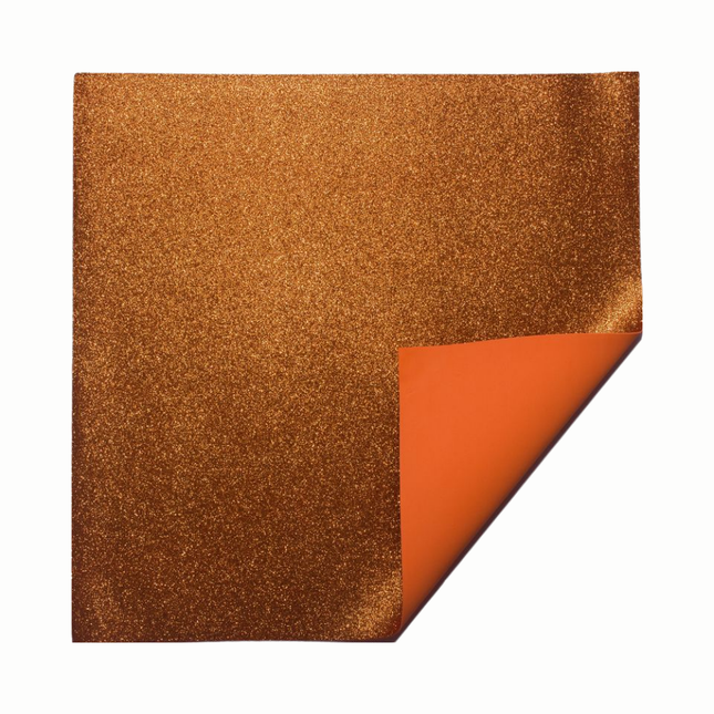 Folha De E.V.A Evamax Glitter Com 01 Unidade Tamanho 40X48 Laranja - 4046