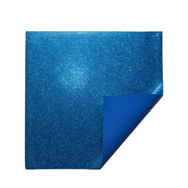 Folha De E.V.A Evamax Glitter Com 01 Tamanho 40X48 Azul Escuro -  4048