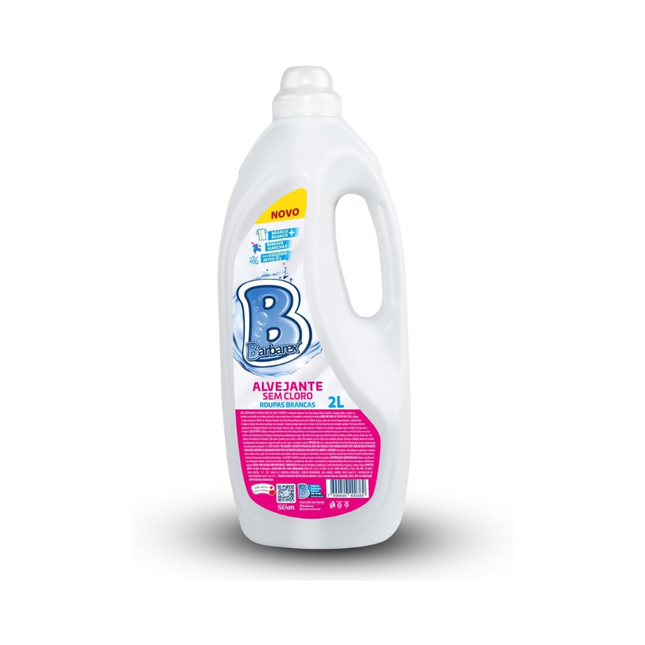 Alvejante S/Cloro Barbarex 2lts Roupas Brancas - 16013