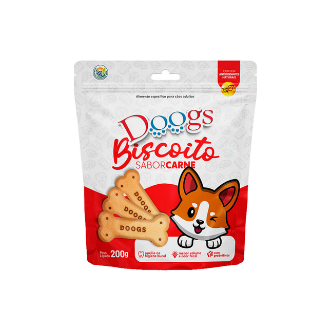 Biscoito Doogs 200g Carne - 35002