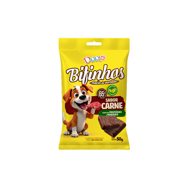 Bifinho Doogs 50g Carne Para Caes Adulto - 303163