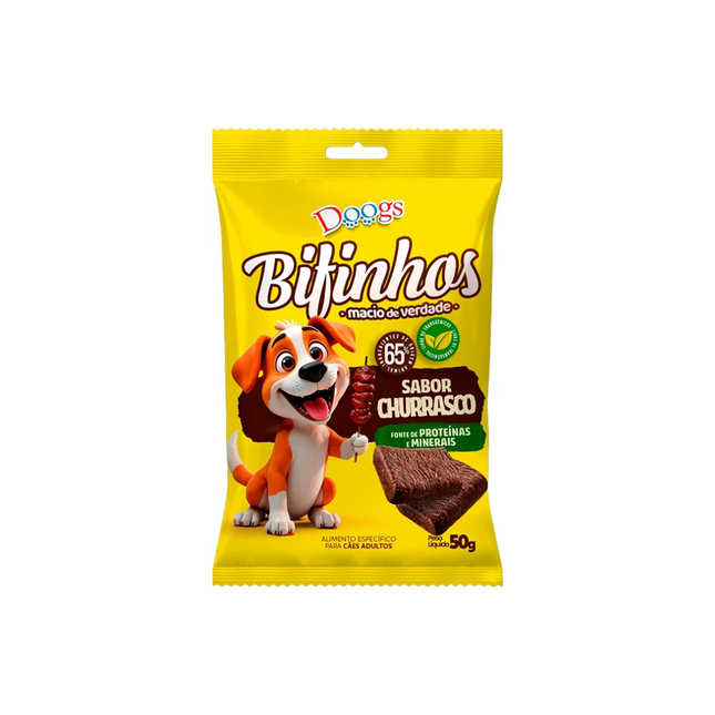 Bifinho Doogs 50g Churrasco Para Caes Adulto - 303171
