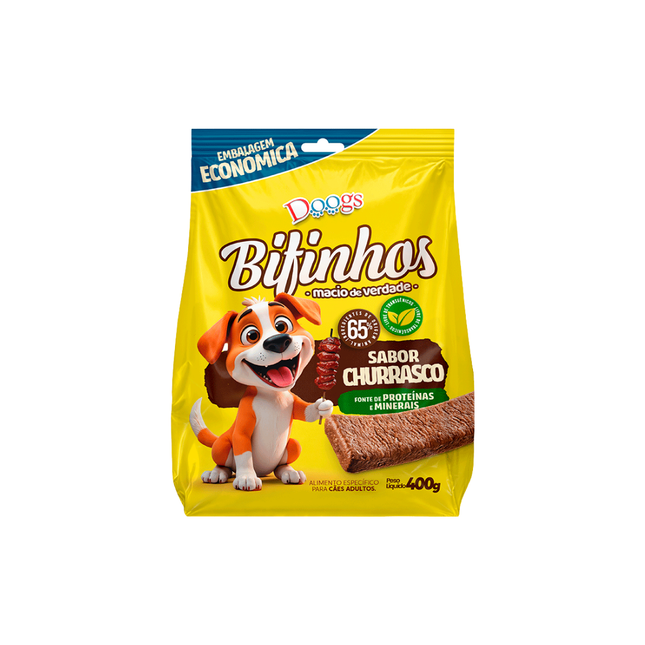 Bifinho Doogs 400g Churrasco Para Caes Adulto 303173