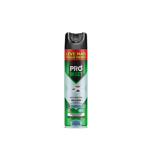 Inseticida Proinset S/Cheiro Promocional 450ml/330g Baston - 0210236