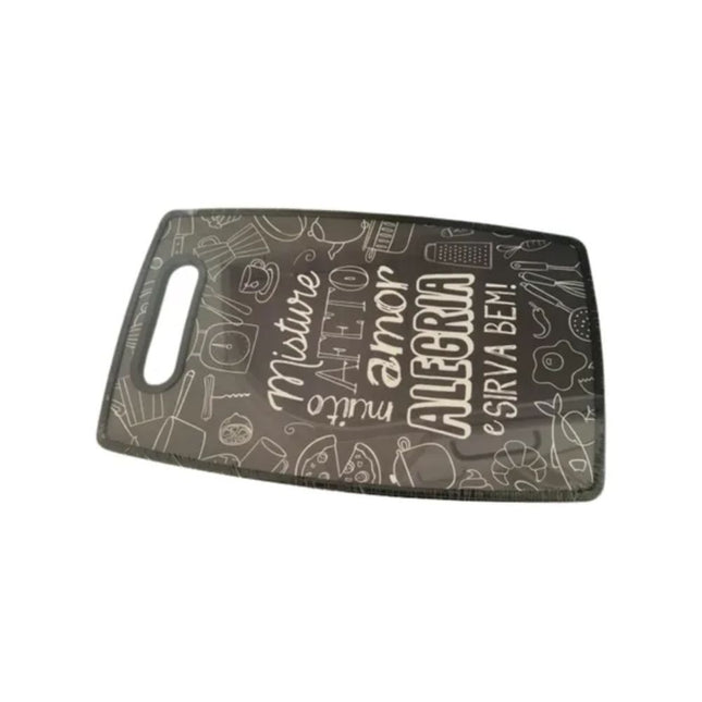 Tabua De Corte Plastico Decorada 37X23cm - CLA02005