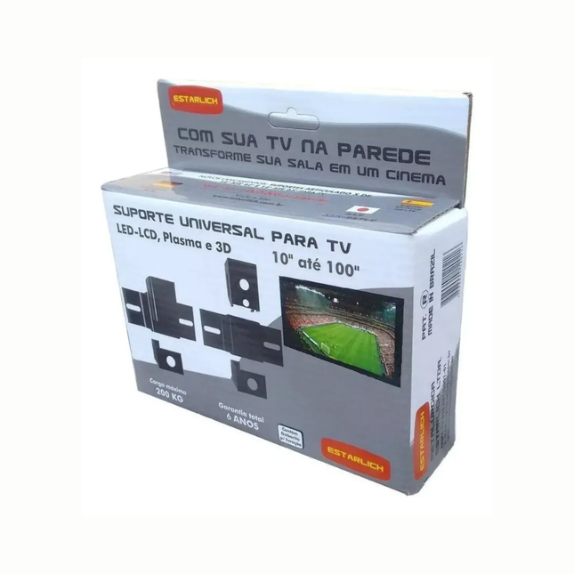 Suporte Universal TV De 10 A 100 Estarlich Com 01 Unidade Eco - STL.2222/MINI