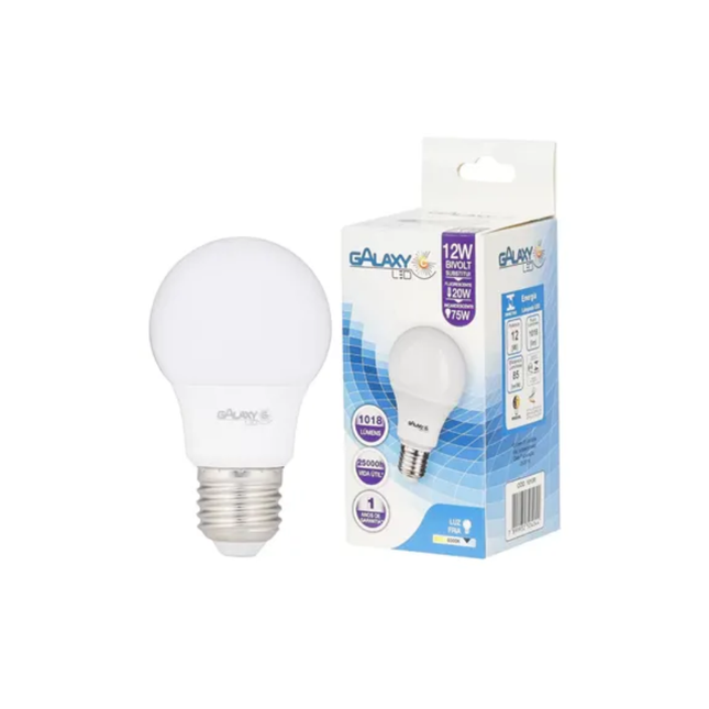 Lampada LED 12W 6500K Galaxy Biv A60 Bulbo - 1010R