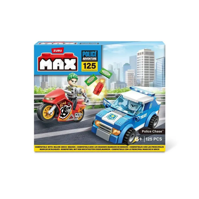 Max Police Adventure Com 125 Unidades Pcs Candide - 25005