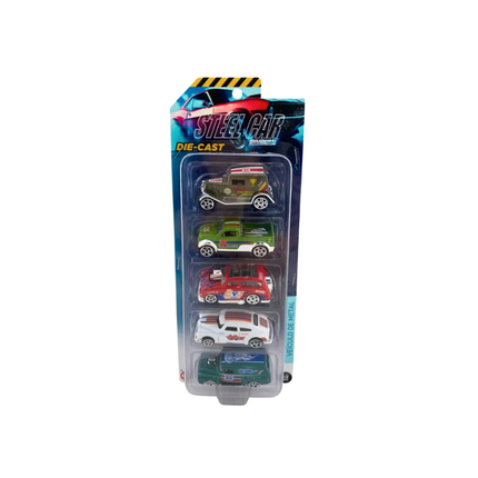 Veiculos Garagem Colecionaveis Com 05 Unidades Candide - 35102