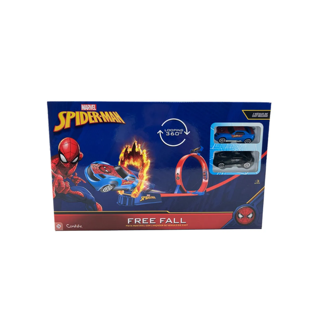 Pista Para Miniveiculos Queda Livre Homem-Aranha Candide - 58105