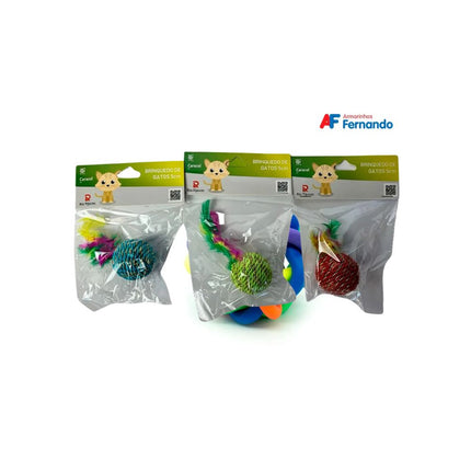 Brinquedo Para Gato De Plástico Com Pena 5cm - 193708