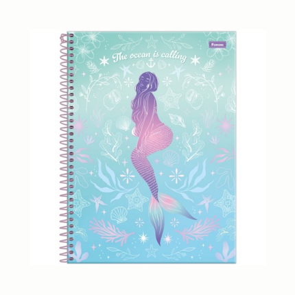 Caderno Foroni Univ. Com D 1X1 80FLS Sereias Com 01 Unidade - 3165905