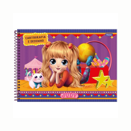 Caderno Foroni Cartografia Com D 80FLS Judy Com 01 Unidade - 3181676
