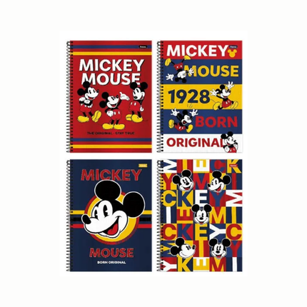 Caderno Foroni Univ. Com D 1X1 80FLS Disney Mickey Vintage Com 01 Unidade - 3368806