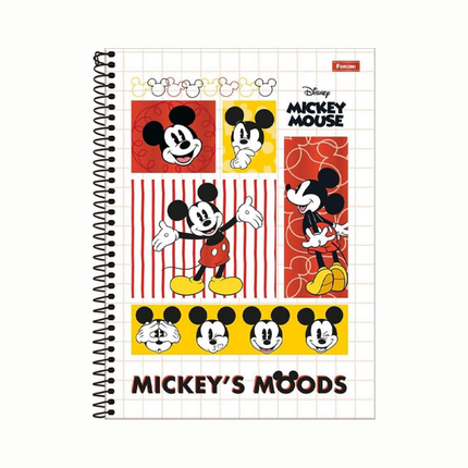 Caderno Foroni Univ. Com D 10X1 160FLS Disney Mickey Vintage Com 01 Unidade - 3368814
