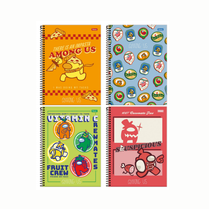 Caderno Foroni Univ. Com D 1X1 80FLS Among Us Com 01 Unidade - 3369209