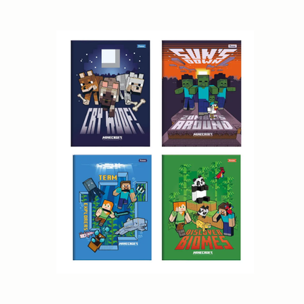 Caderno Foroni Brochurao Com D COST.80FLS Minecraft Com 01 Unidade - 4069942