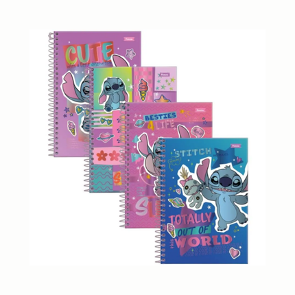 Caderno Foroni Brochurao Com D COST.80FLS Stitch Com 01 Unidade - 4065262