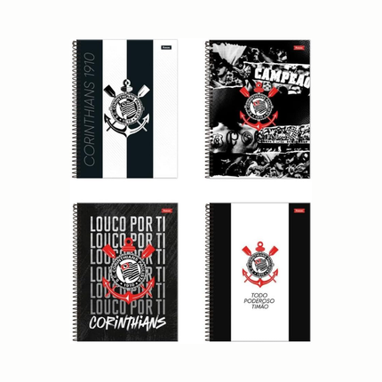 Caderno Foroni Univ. Com D 10X1 160FLS Corinthians Com 01 Unidade - 3388769