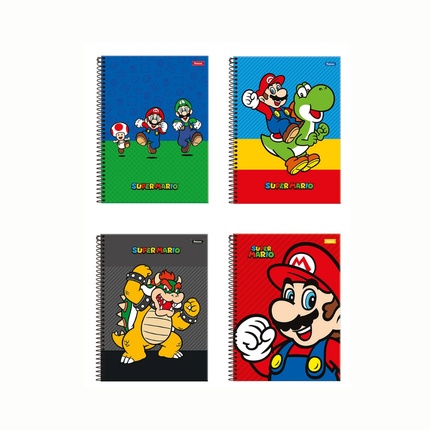 Caderno Foroni Univ. Com D 1X1 80FLS Super Mario Com 01 Unidade - 3395048