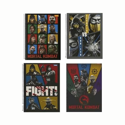 Caderno Foroni Univ. Com D 15X1 240FLS Mortal Kombat Com 01 Unidade - 3391573