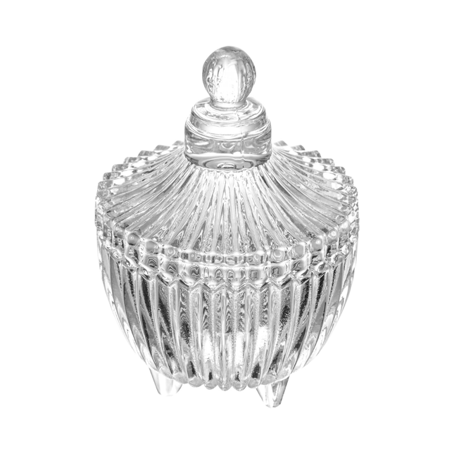 Potiche De Cristal Com Pe Carrossel 6,5X6,5X10cm Lyor - 220118