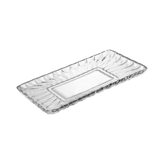 Travessa Servir Diamond 30X16,5X3cm Cristal Lyor - 221604