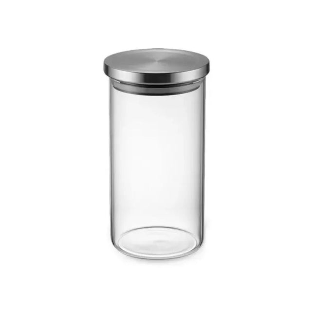 Pote Vidro Tampa Inox 850ml Wincy - VDA04082