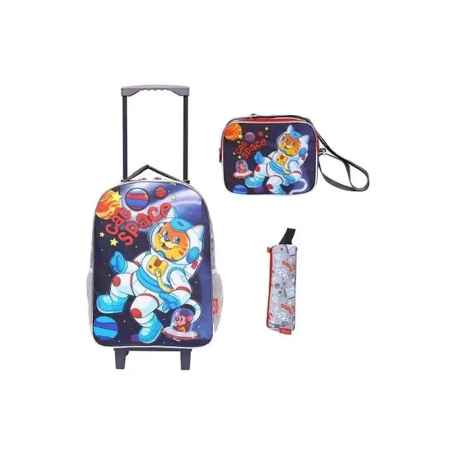Mochila Kit Infantil Standard Space Cat - BPD20925