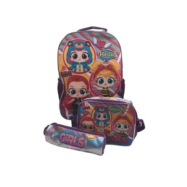 Mochila Infantil Kit Standard Girls - BPD33055