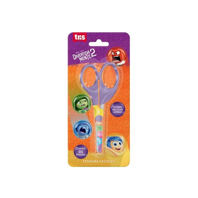Tesoura Escolar Summit 13cm Divertida Mente Com 01 Unidade - 905536