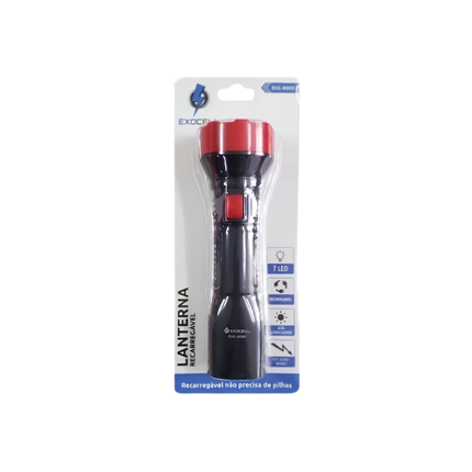 Lanterna Exocell Recarregavel 12 LED - EXC-8004