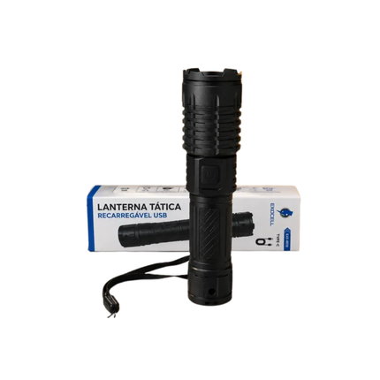 Lanterna Tatica Recarregavel USB - EXC-8010