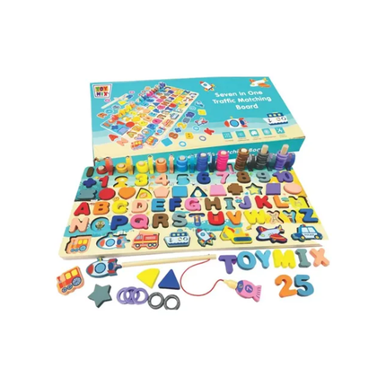 Tabuleiro Montessori 7X1 MDF - 03366499