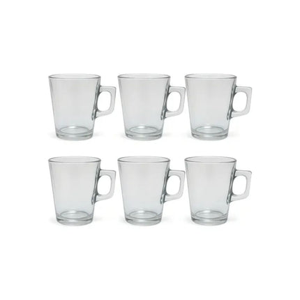Xicara Vidro 130ml Com 06 Unidades Pcs - A14307