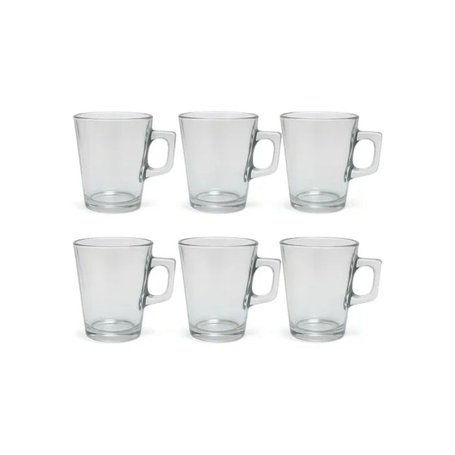 Xicara Vidro 130ml Com 06 Unidades Pcs - A14307