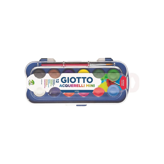 Aquarela Giotto Mini 12 Cores 23mm - 352300
