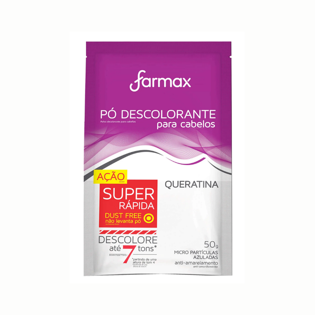 Po Descolorante Farmax Cabelos Queratina 50g - 30000851